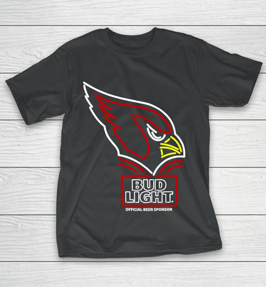 Bud Light Arizona Cardinals Nfl Led Sign T-Shirt