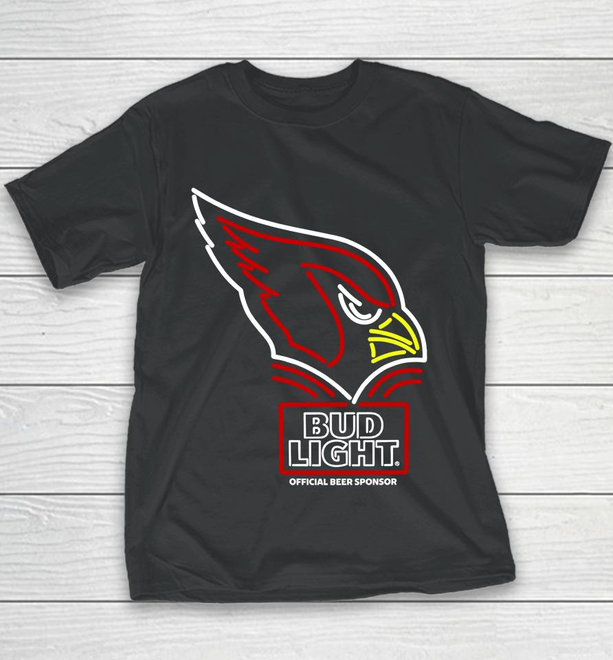 Bud Light Arizona Cardinals Nfl Led Sign Youth T-Shirt