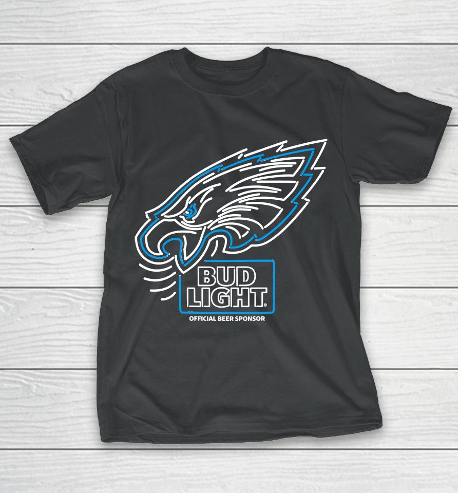 Bud Light Philadelphia Eagles Nfl Led Sign T-Shirt