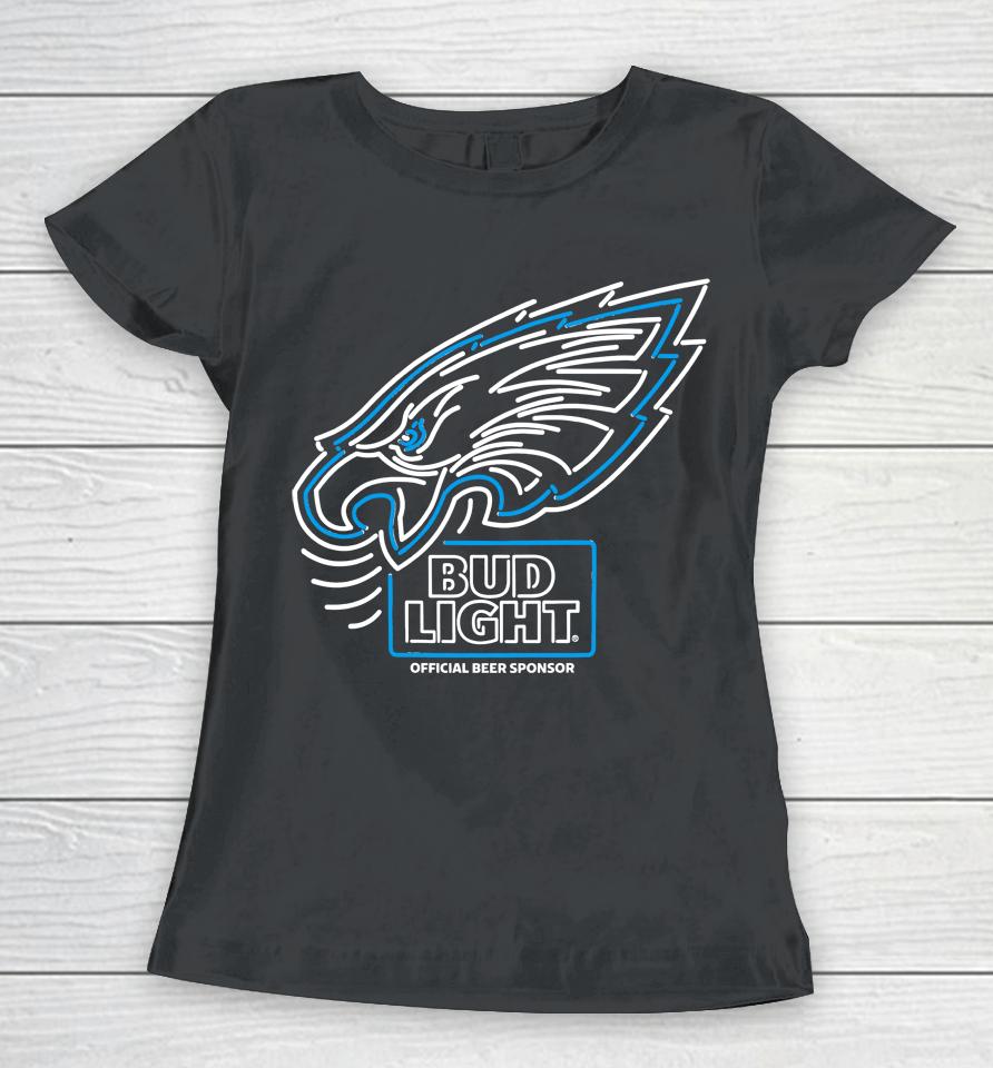 Bud Light Philadelphia Eagles Nfl Led Sign Women T-Shirt
