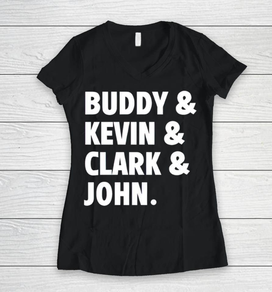 Buddy Kevin Clark John Women V-Neck T-Shirt