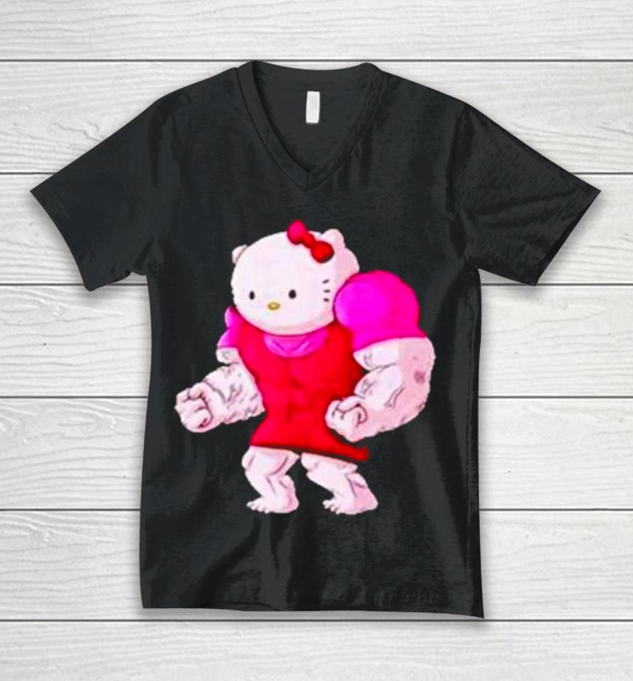 Buff Hello Kitty Gym Unisex V-Neck T-Shirt