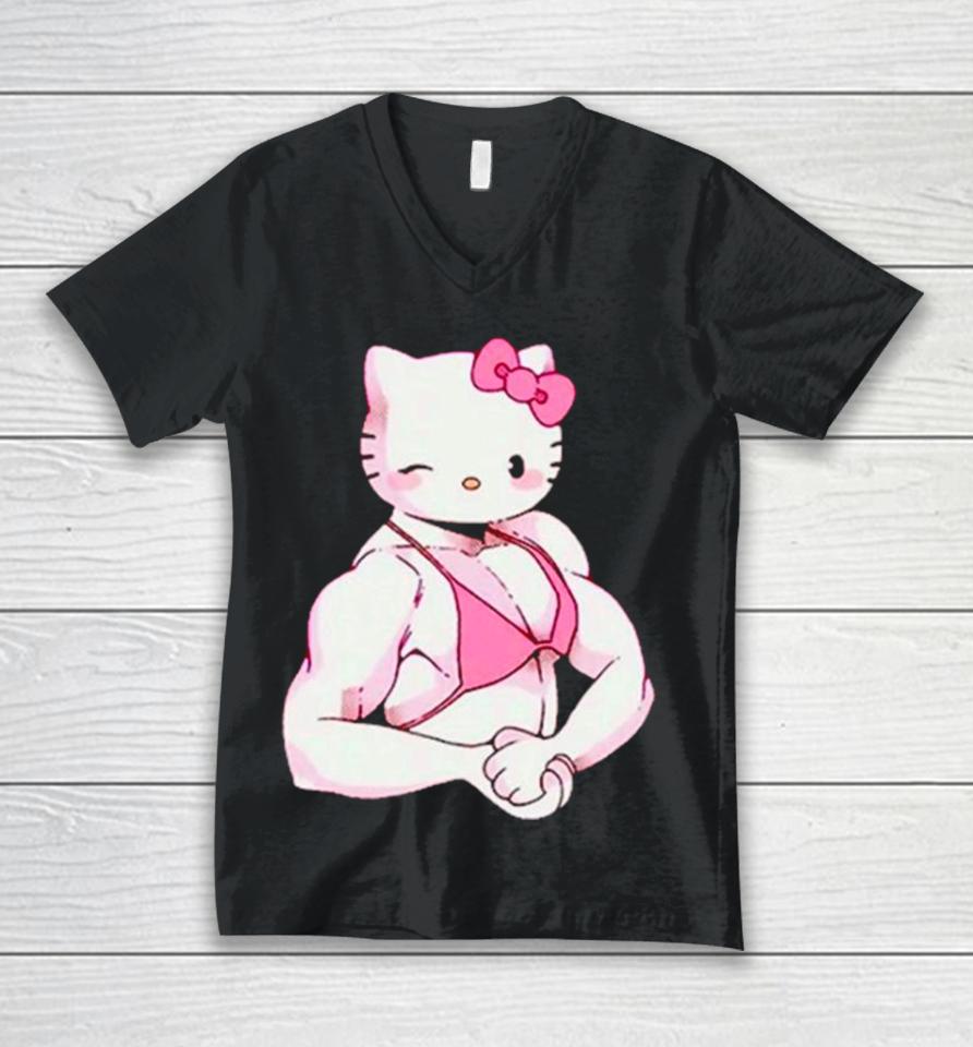 Buff Hello Kitty Unisex V-Neck T-Shirt