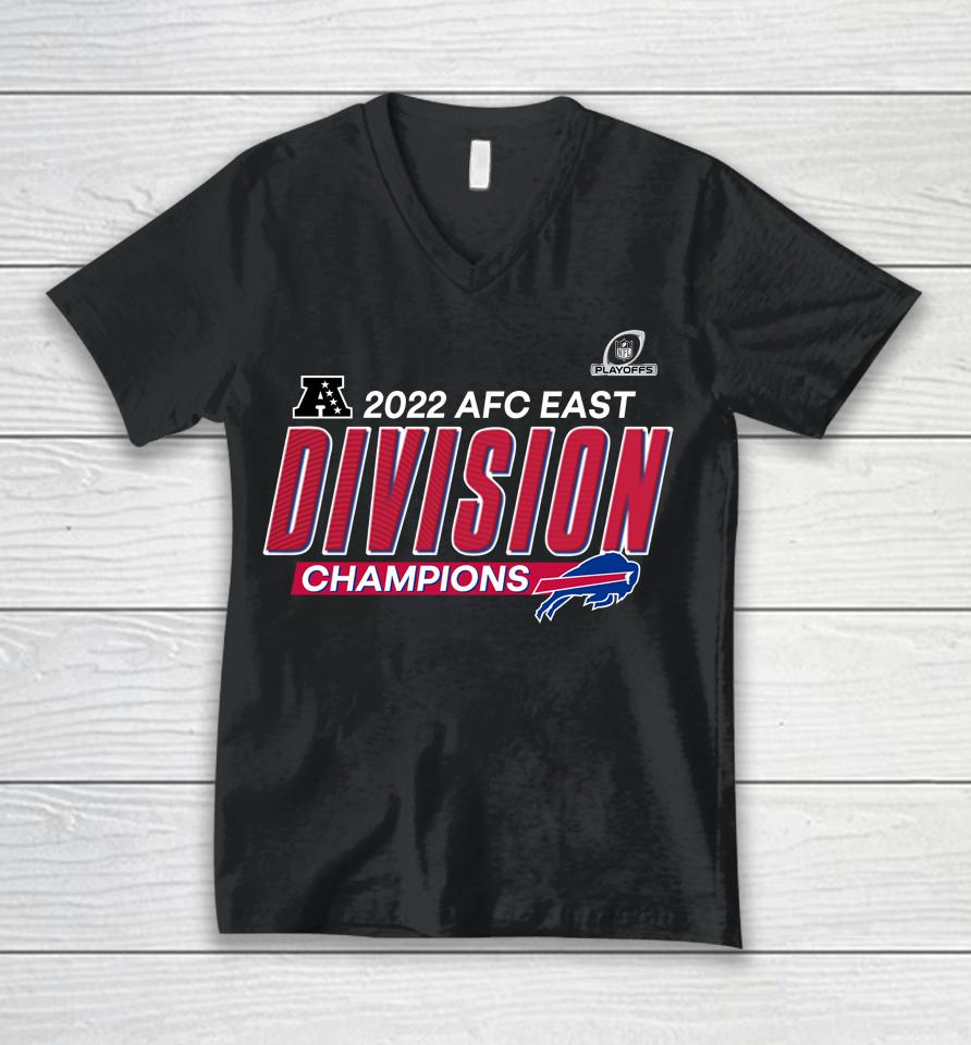 Buffalo Bills 2022 Afc East Champions Unisex V-Neck T-Shirt