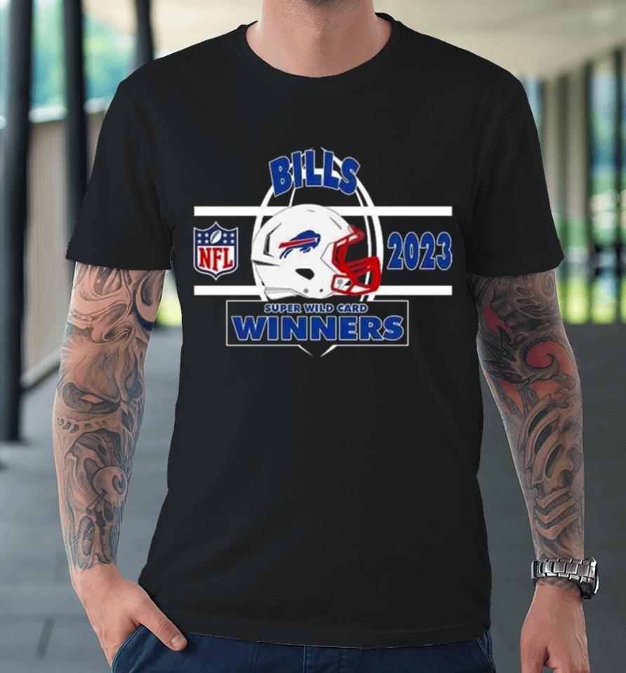 Buffalo Bills Afc Super Wild Card Champions Season 2023 2024 Nfl Divisional Helmet Winners Premium T-Shirt