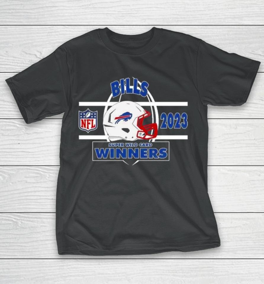 Buffalo Bills Afc Super Wild Card Champions Season 2023 2024 Nfl Divisional Helmet Winners T-Shirt