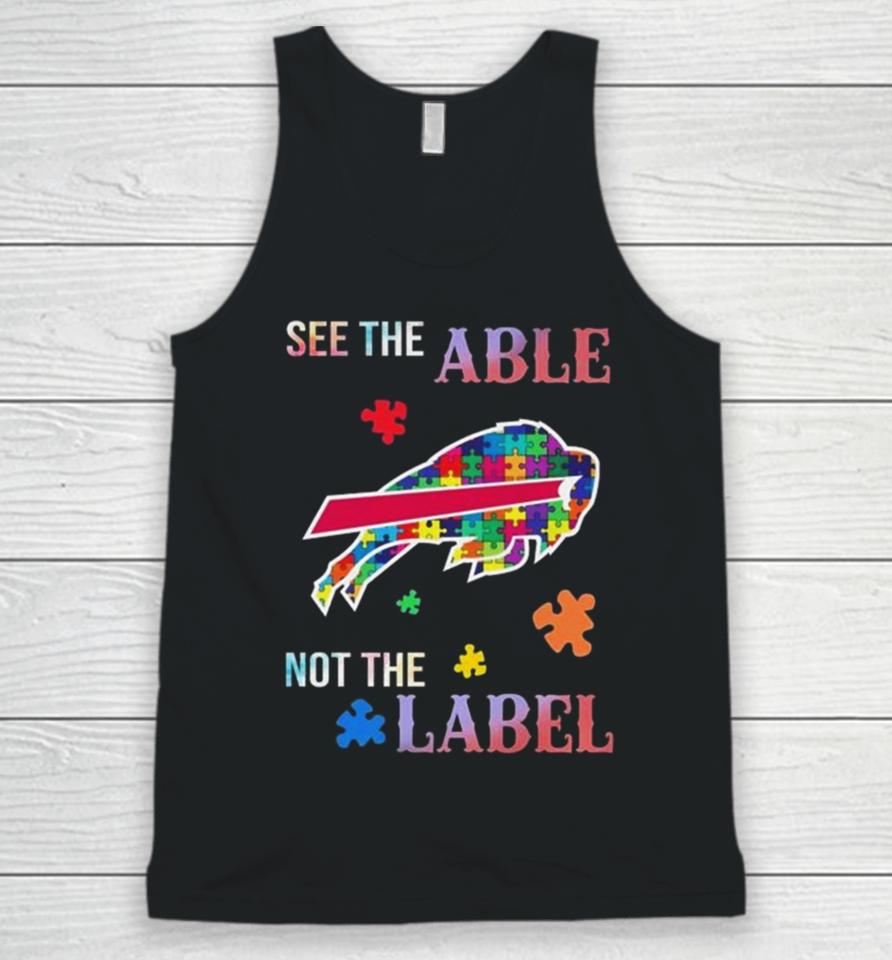 Buffalo Bills Autism Awareness See The Able Not The Label Unisex Tank Top