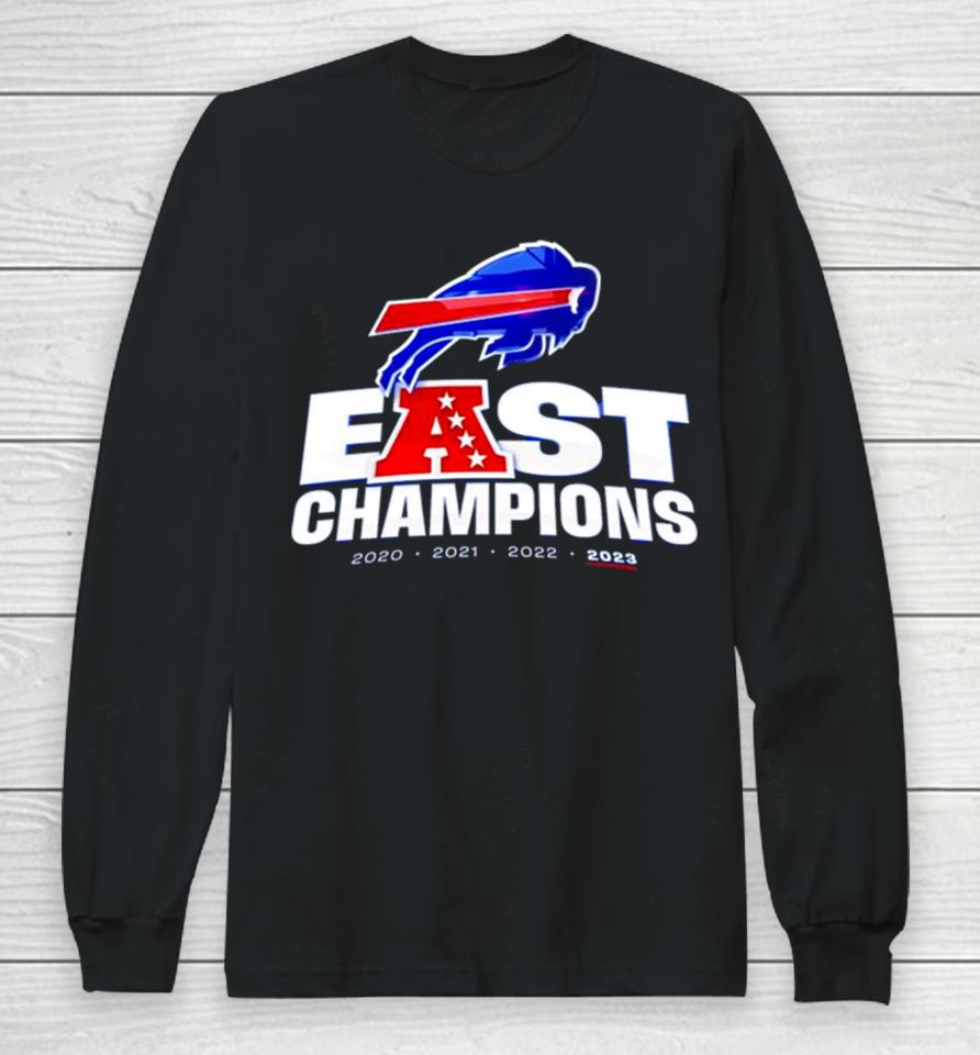 Buffalo Bills East Champions 2020 2021 2022 2023 Logo Long Sleeve T-Shirt