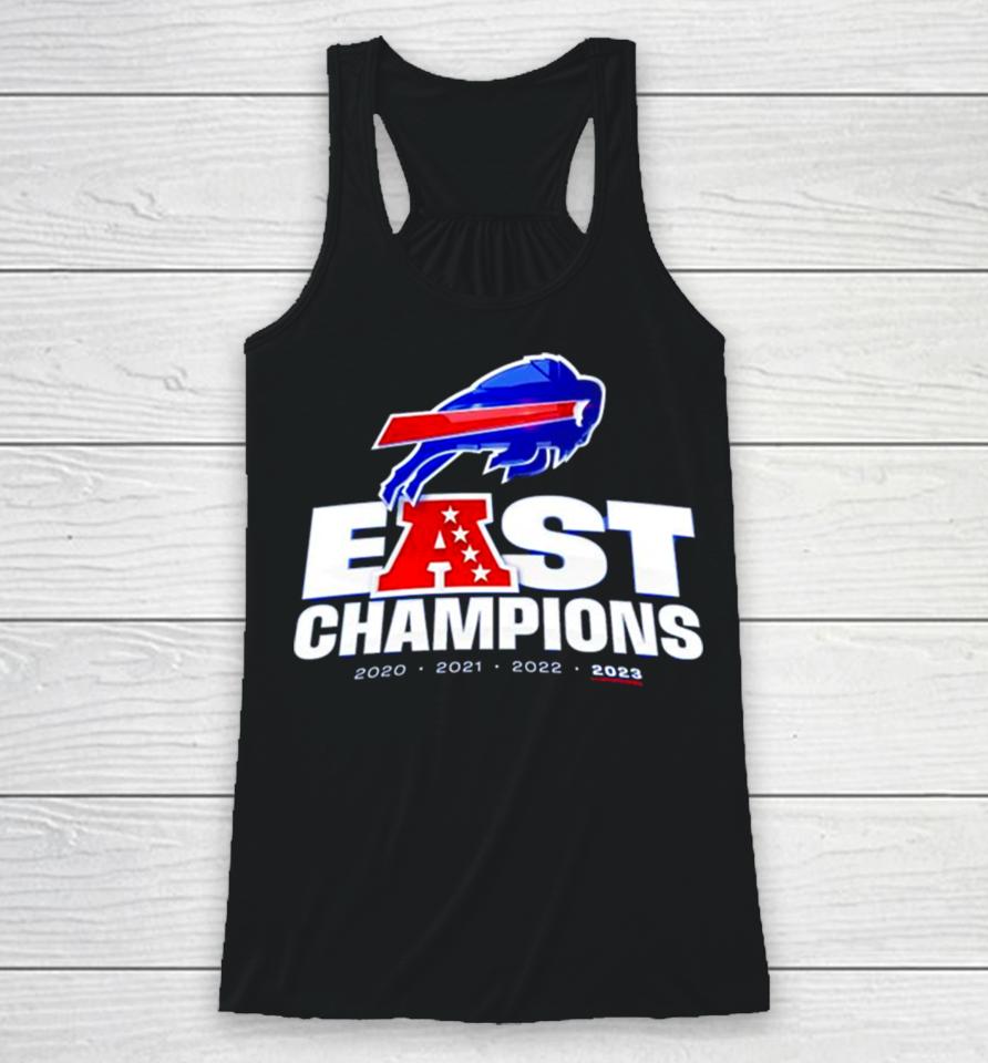 Buffalo Bills East Champions 2020 2021 2022 2023 Logo Racerback Tank
