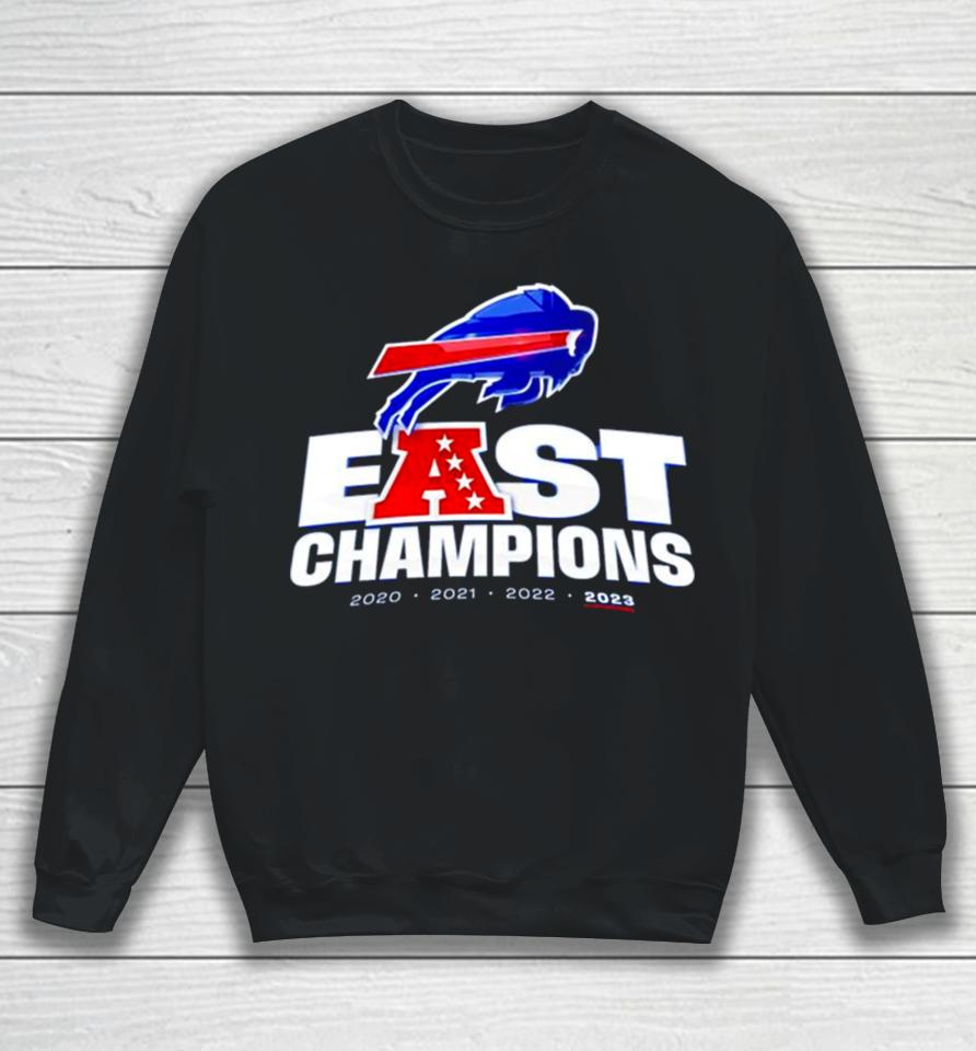 Buffalo Bills East Champions 2020 2021 2022 2023 Logo Sweatshirt