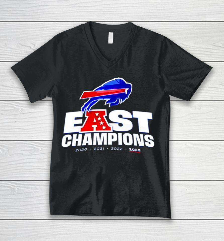 Buffalo Bills East Champions 2020 2021 2022 2023 Logo Unisex V-Neck T-Shirt