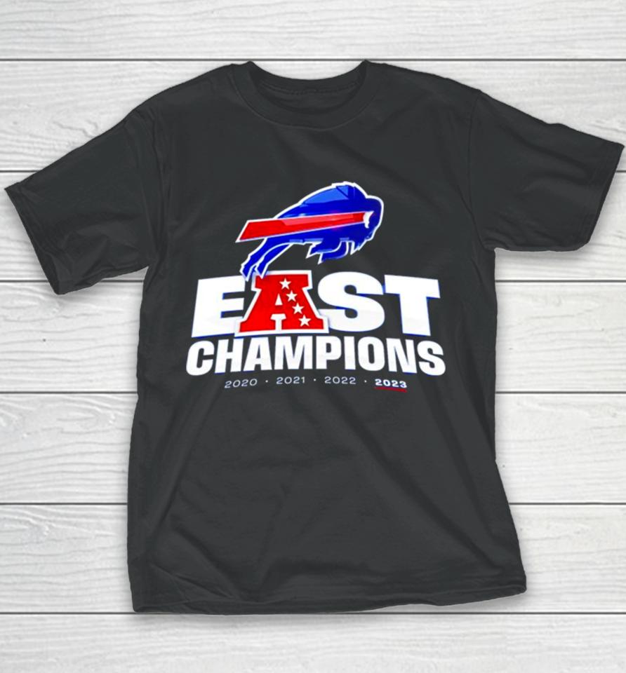 Buffalo Bills East Champions 2020 2021 2022 2023 Logo Youth T-Shirt