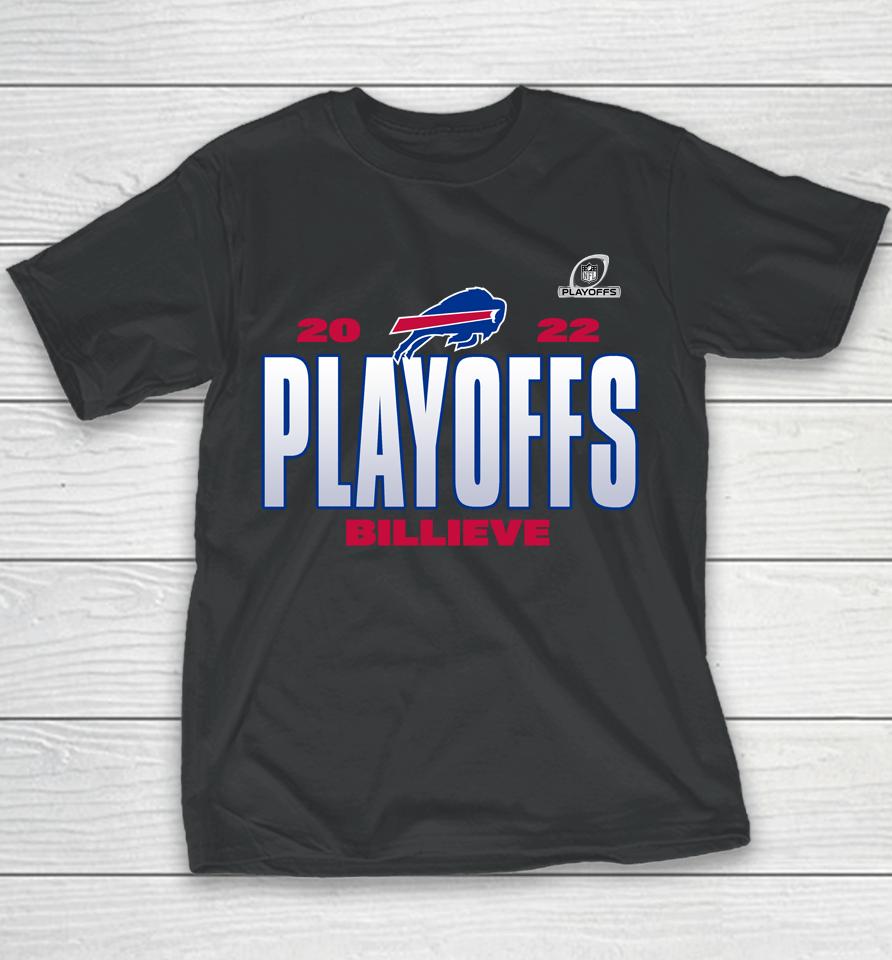 Buffalo Bills Fanatics 2022 Nfl Playoffs Champion Our Time Black Youth T-Shirt