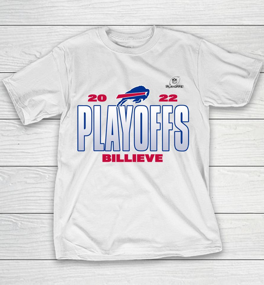 Buffalo Bills Fanatics Branded 2022 Nfl Playoffs Our Time Youth T-Shirt