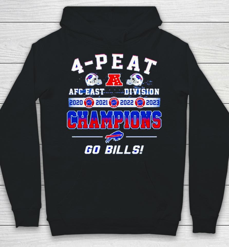 Buffalo Bills Go Bills 4 Peat Afc East Division Champions 2020 2021 2022 2023 Hoodie