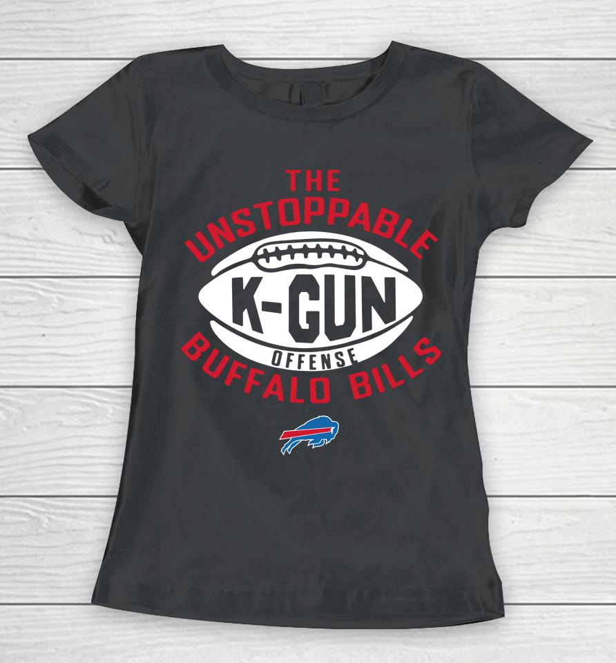 Buffalo Bills Homage The Unstoppable K-Gun Offense Women T-Shirt