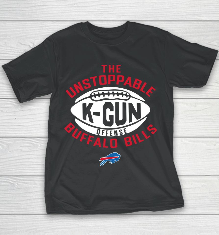 Buffalo Bills Homage The Unstoppable K-Gun Offense Youth T-Shirt