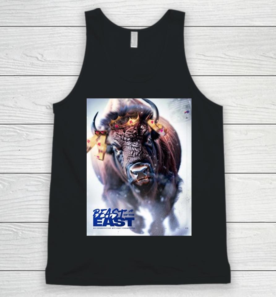 Buffalo Bills Is Beast Of The East With 4X Consecutive Afc East Champions Nfl Unisex Tank Top