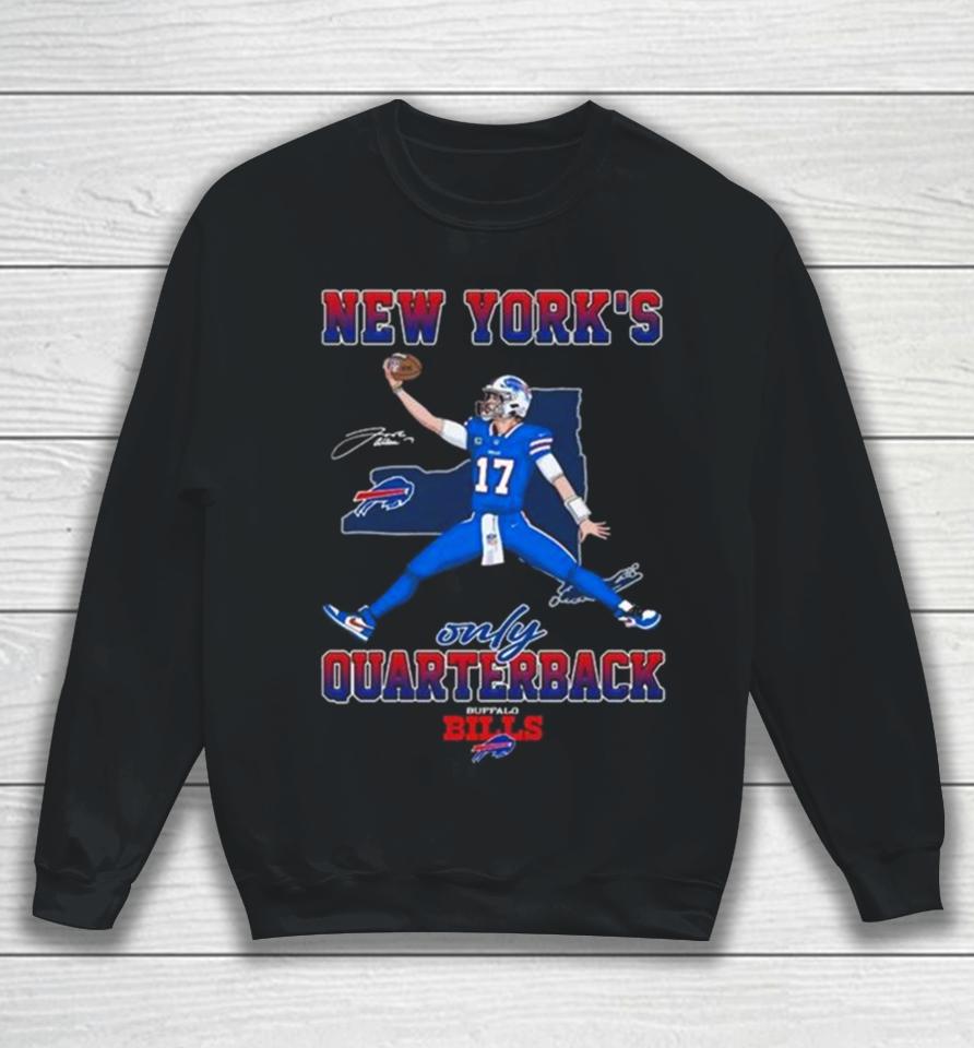 Buffalo Bills John Allen New York’s Only Quarterback Signature Sweatshirt