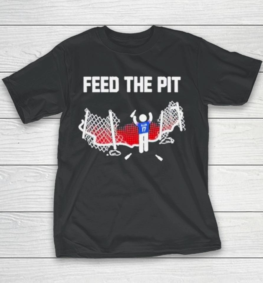 Buffalo Bills Josh Allen 17 Feet The Pit Youth T-Shirt