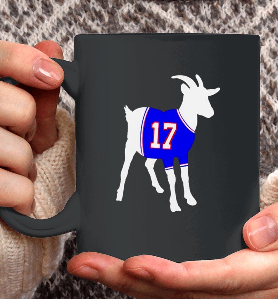 Buffalo Bills Josh Allen 17 Goat Coffee Mug