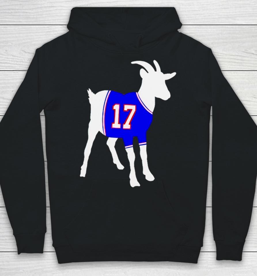 Buffalo Bills Josh Allen 17 Goat Hoodie