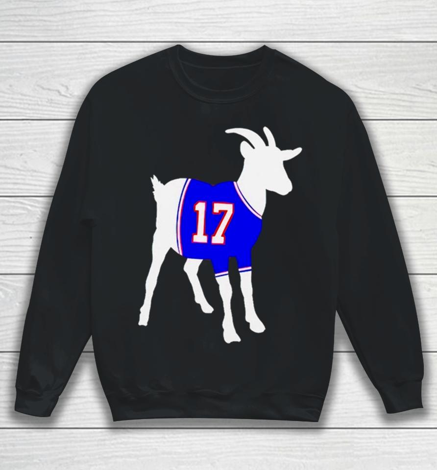 Buffalo Bills Josh Allen 17 Goat Sweatshirt