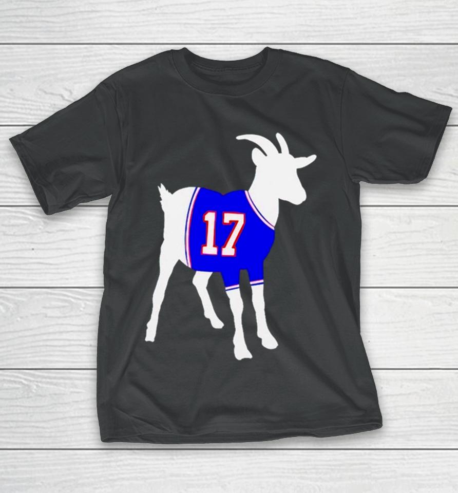 Buffalo Bills Josh Allen 17 Goat T-Shirt