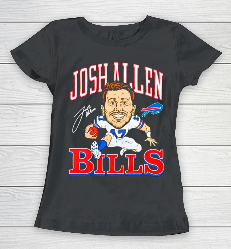 Buffalo Bills Josh Allen Signature Women T-Shirt
