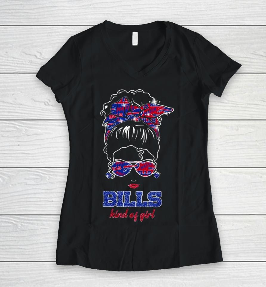 Buffalo Bills Kind Of Girl Mafia Bill 2024 Women V-Neck T-Shirt