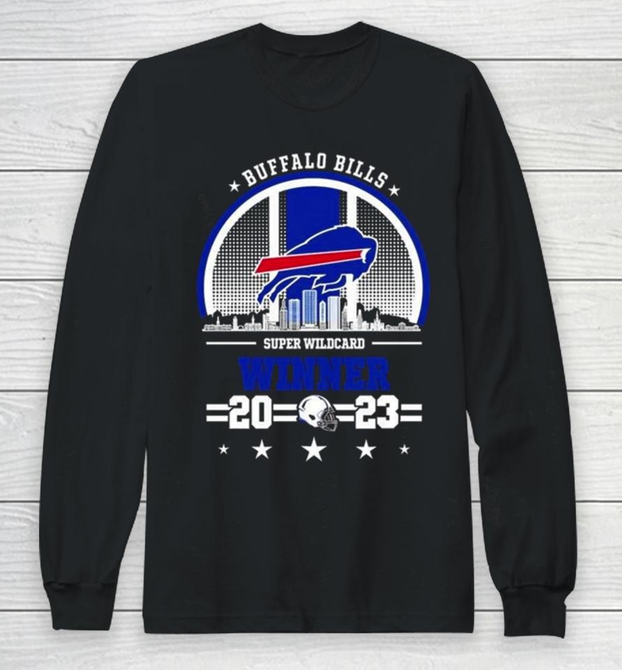 Buffalo Bills Super Wild Card Winner Nfl Playoff Season 2023 2024 Long Sleeve T-Shirt