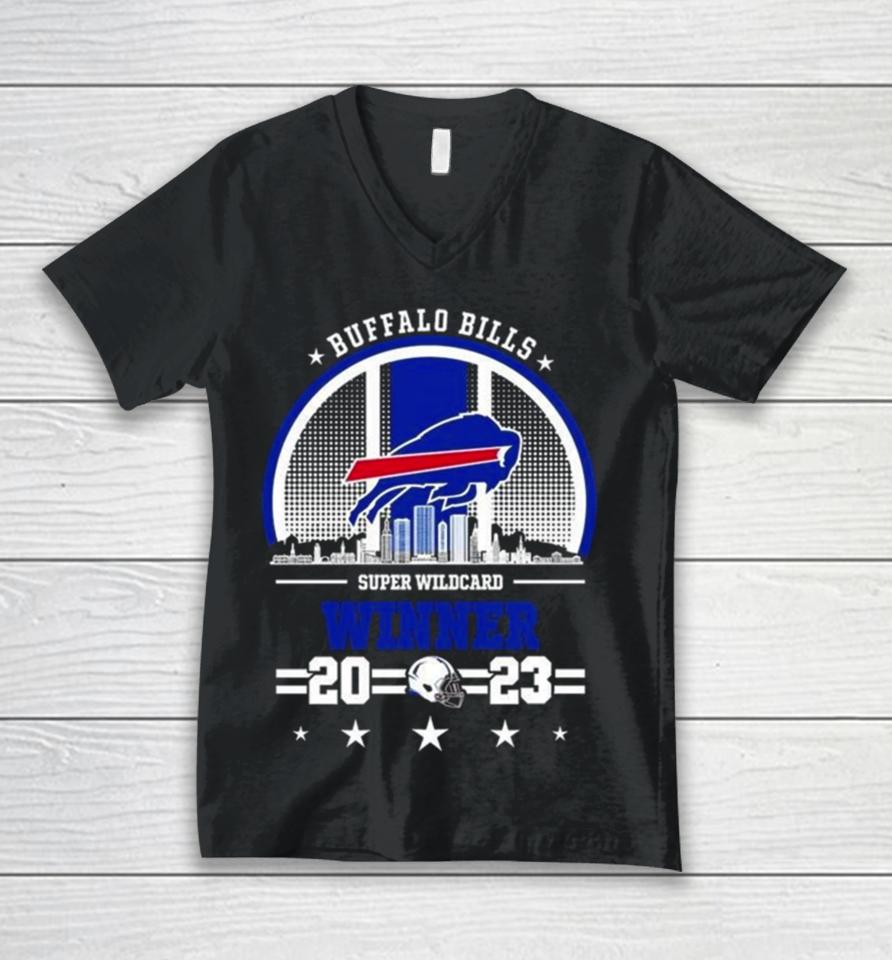 Buffalo Bills Super Wild Card Winner Nfl Playoff Season 2023 2024 Unisex V-Neck T-Shirt