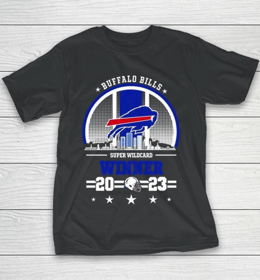 Buffalo Bills Super Wild Card Winner Nfl Playoff Season 2023 2024 Youth T-Shirt