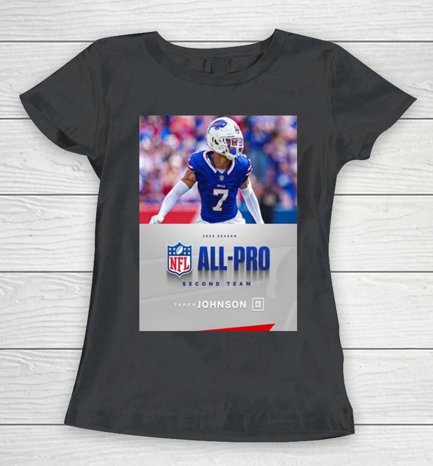 Buffalo Bills Taron Johnson Cb 2023 Season Nfl Associated Press All Pro Second Team Women T-Shirt