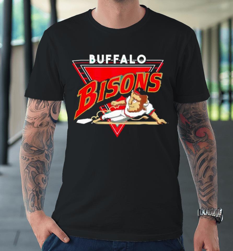 Buffalo Bisons Mascot Vintage Premium T-Shirt