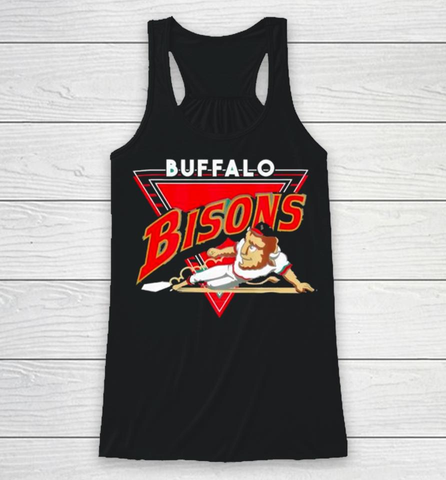 Buffalo Bisons Mascot Vintage Racerback Tank