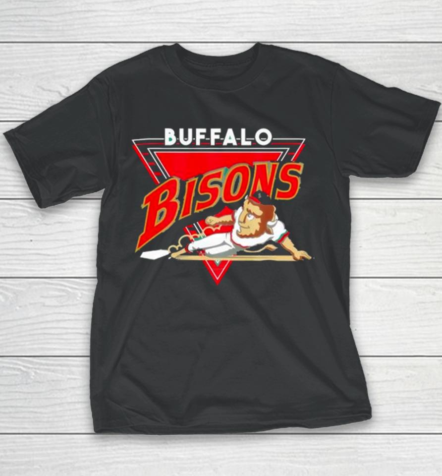 Buffalo Bisons Mascot Vintage Youth T-Shirt