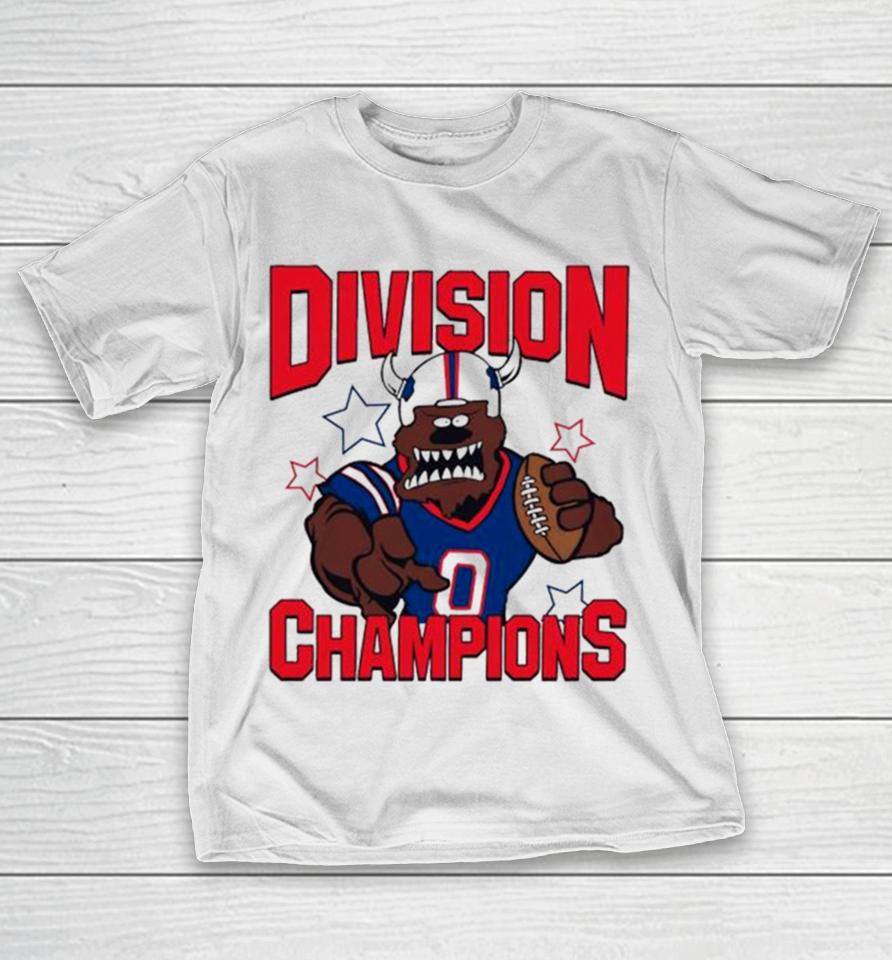 Buffalo Helmet Football Victory Star Buffalo Bills Division Champions T-Shirt