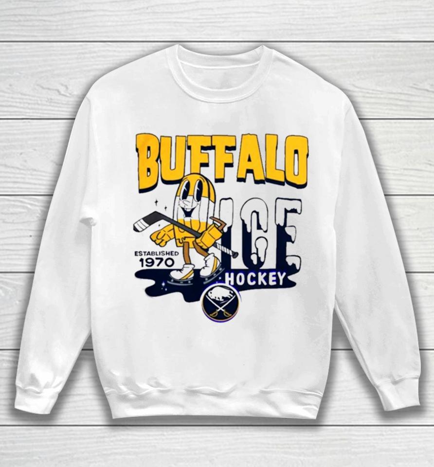 Buffalo Sabres Mitchell And Ness Gray Popsicle Sweatshirt