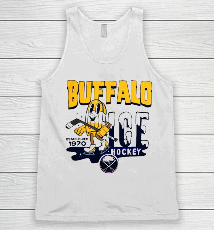 Buffalo Sabres Mitchell And Ness Gray Popsicle Unisex Tank Top