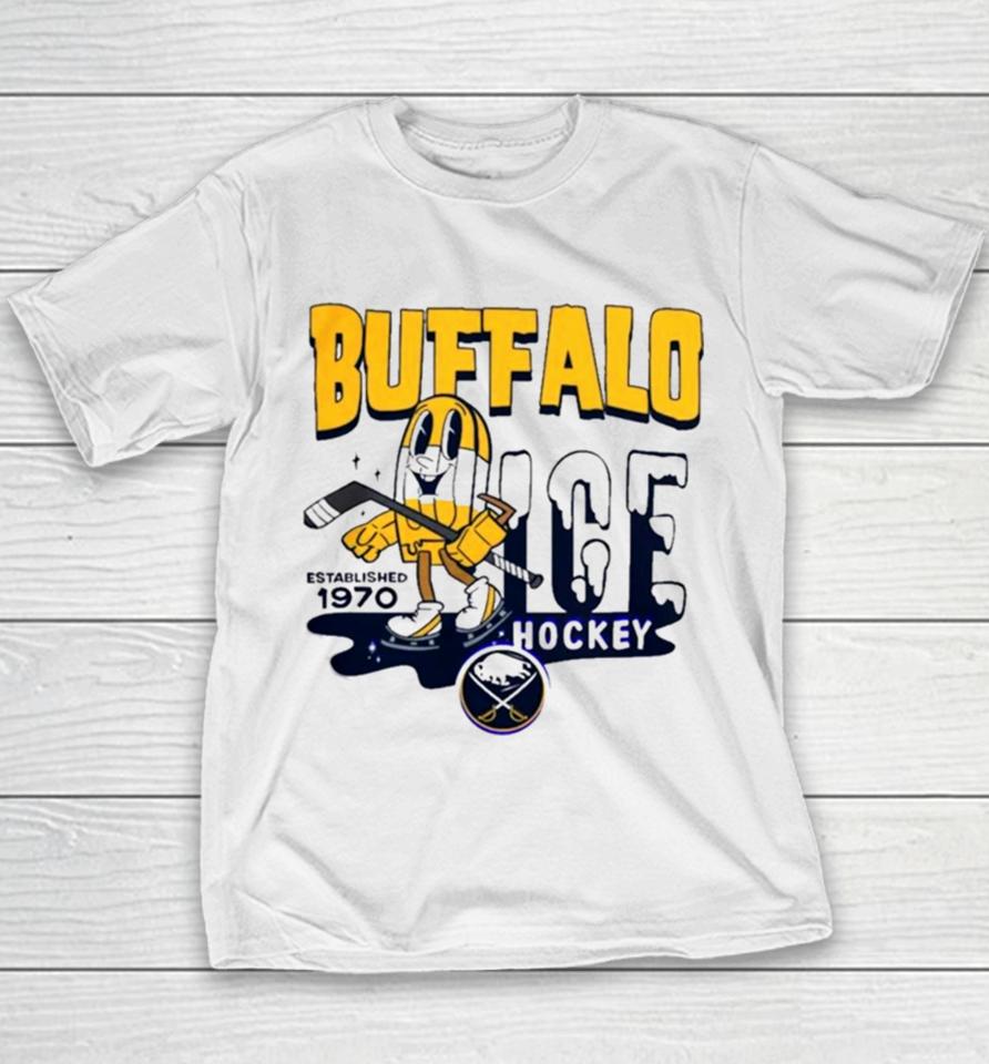 Buffalo Sabres Mitchell And Ness Gray Popsicle Youth T-Shirt