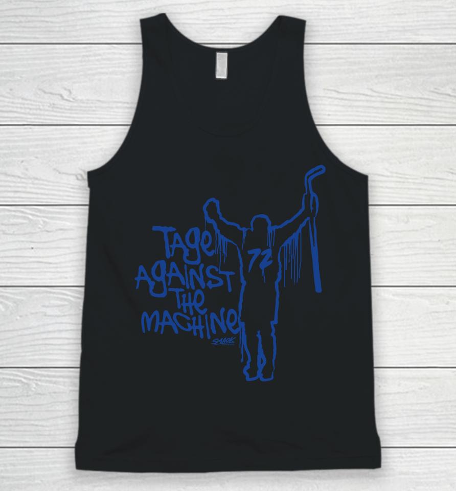 Buffalo Sabres Tage Thompson Against The Machine Unisex Tank Top