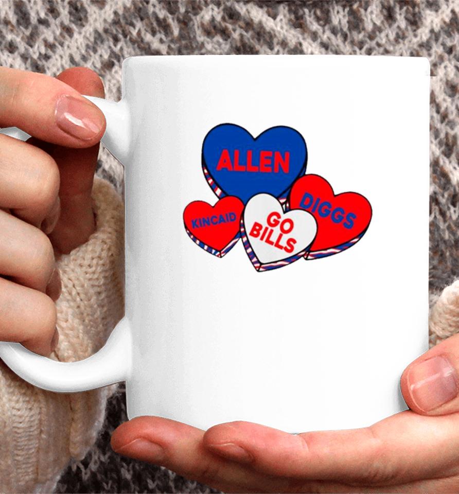 Buffalo Valentine Hearts Go Bills Coffee Mug