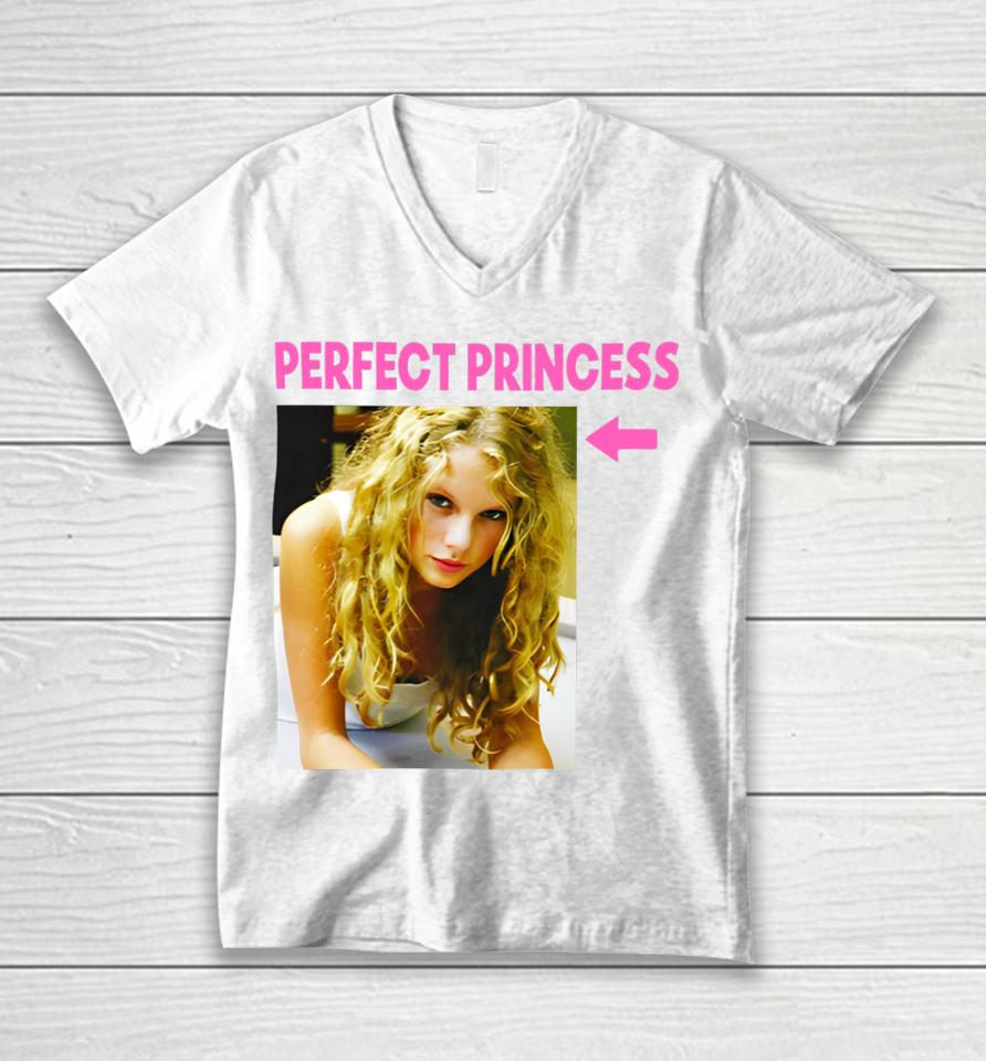 Buggirl200 Taylor Swift Perfect Princess Unisex V-Neck T-Shirt