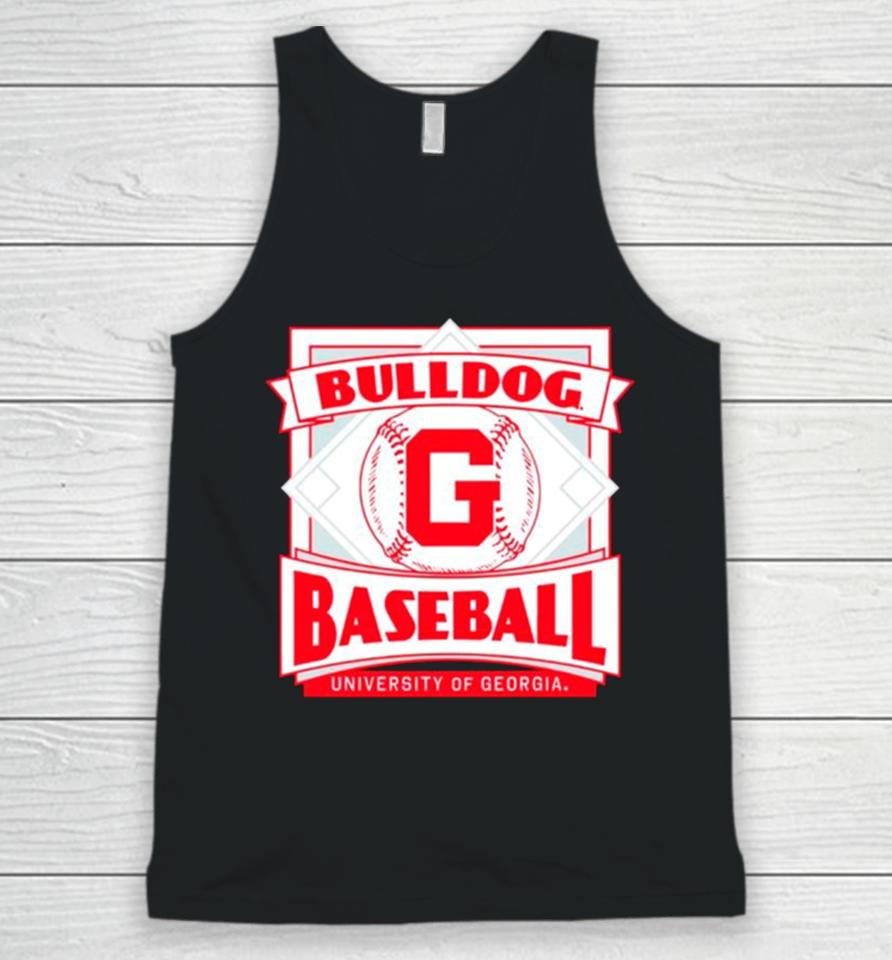 Bulldogs Baseball University Of Georgia Retro Unisex Tank Top