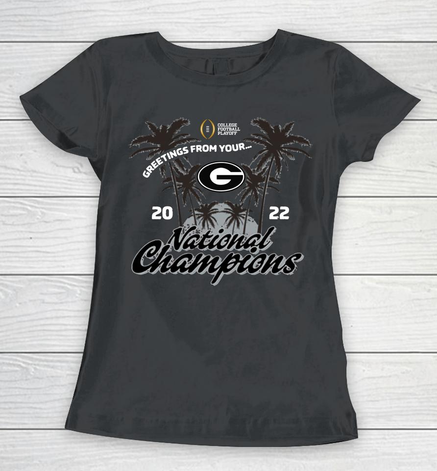Bulldogs College Football Playoff 2023 National Champions Women T-Shirt