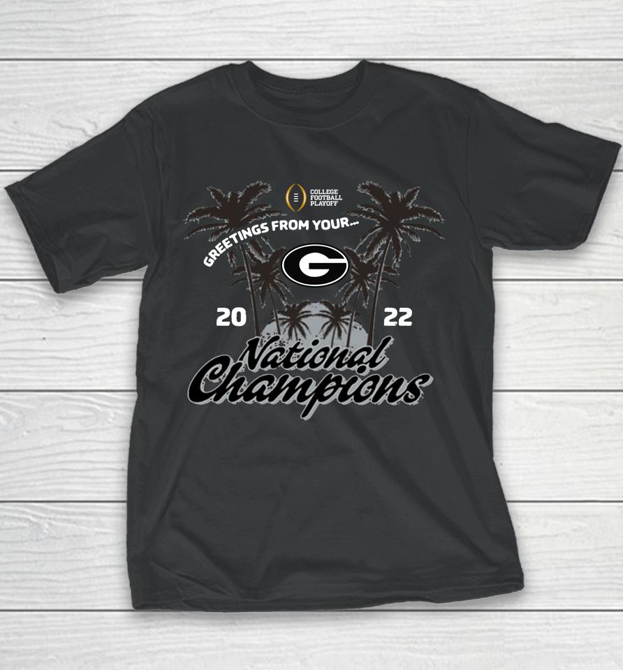Bulldogs College Football Playoff 2023 National Champions Youth T-Shirt