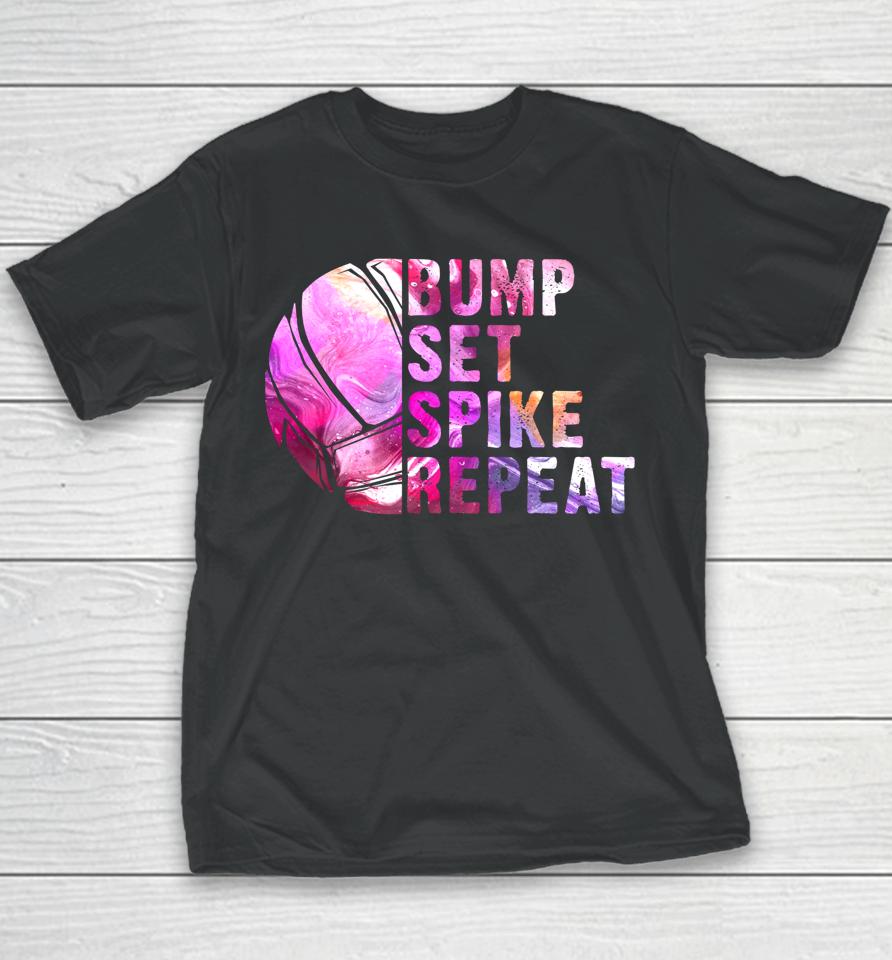 Bump Set Spike Repeat Volleyball Youth T-Shirt