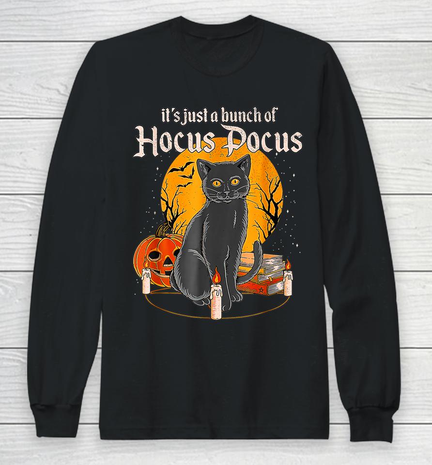 Bunch Of Hocus Pocus Cat Gift Long Sleeve T-Shirt