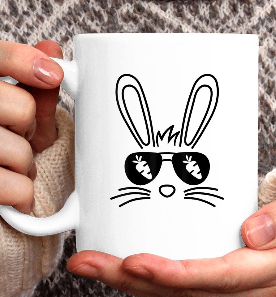 Bunny Face Easter Day Sunglasses Carrot For Boys Girls Kids Coffee Mug